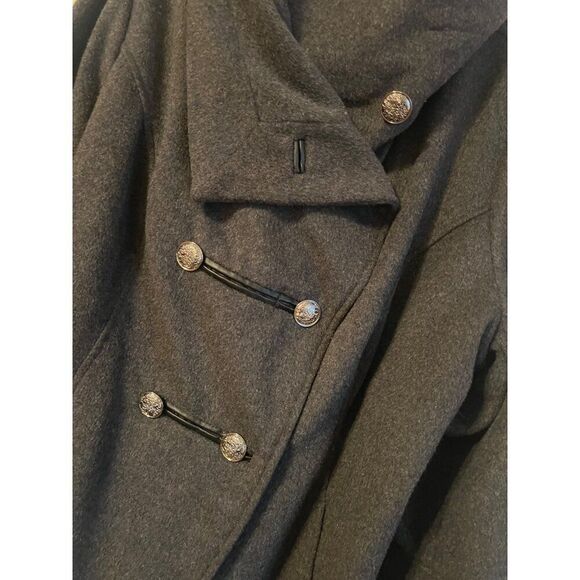 Jessica London Grey Black Peacoat Women's Size 18 - Picture 8 of 8